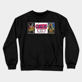 Drive-In Double Feature - Forbidden Planet & Tobor The Great Crewneck Sweatshirt